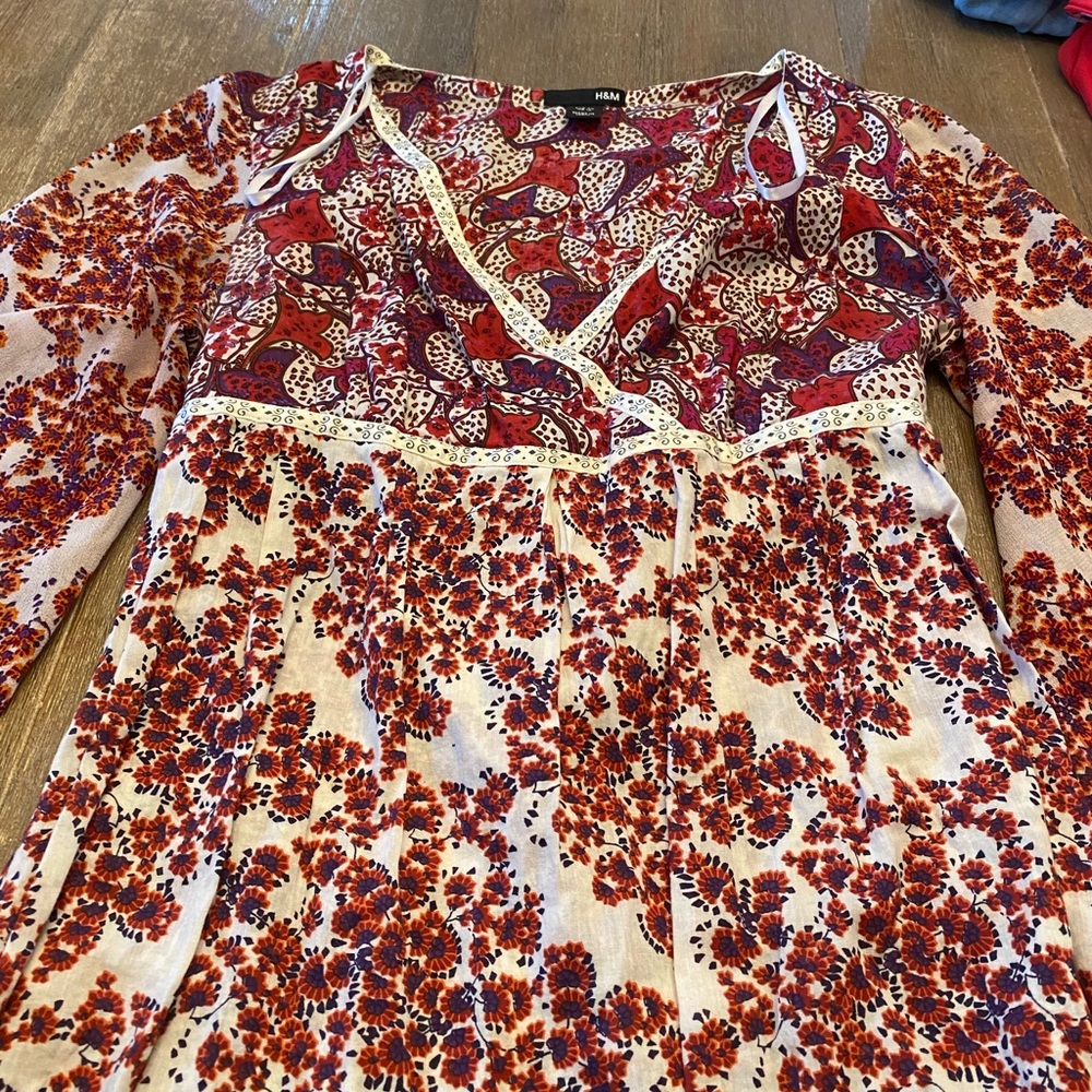 Cotton floral blouse